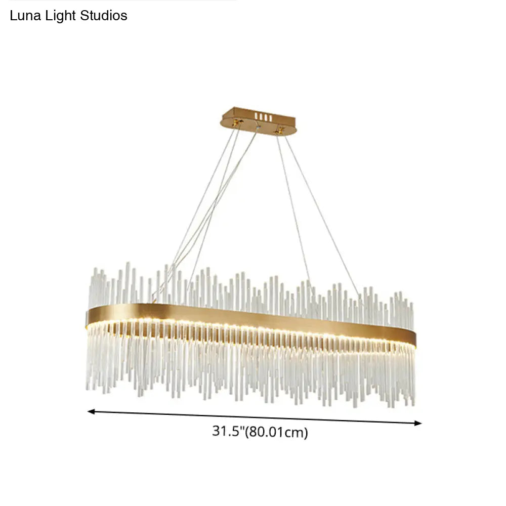 Adjustable Glass Crystal Drum Chandelier Pendant Light For Modern Living Rooms