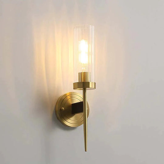 Amerikanischen Modernen Minimalistischen Licht Luxus Schlafzimmer Lampen Alle Kupfer Wand Lampen