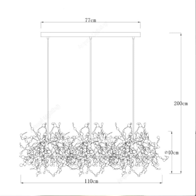 Athena - Luxury Art Deco Style Chandelier