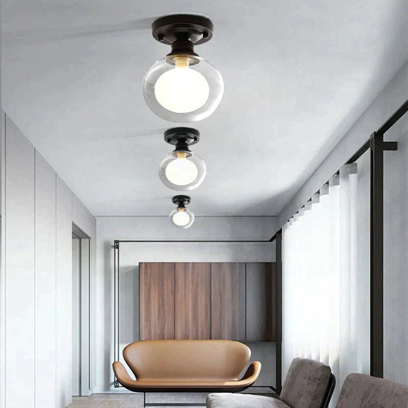 Chana - Modern Minimalist Glass Bulb Lamp Ceiling