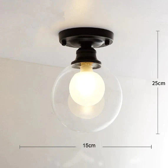 Chana – Moderne, minimalistische Deckenlampe mit Glasbirne
