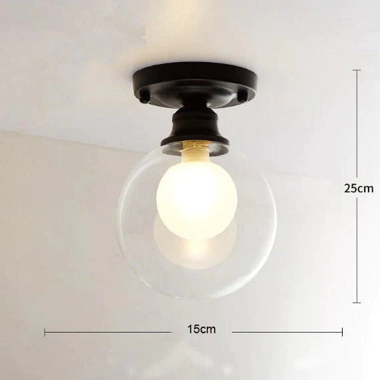 Chana – Moderne, minimalistische Deckenlampe mit Glasbirne