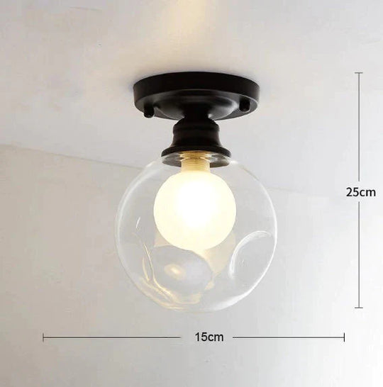 Chana – Moderne, minimalistische Deckenlampe mit Glasbirne
