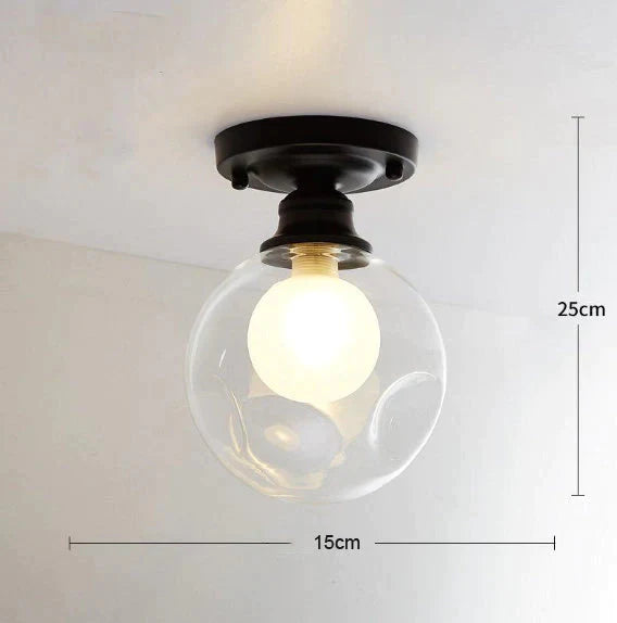 Chana – Moderne, minimalistische Deckenlampe mit Glasbirne