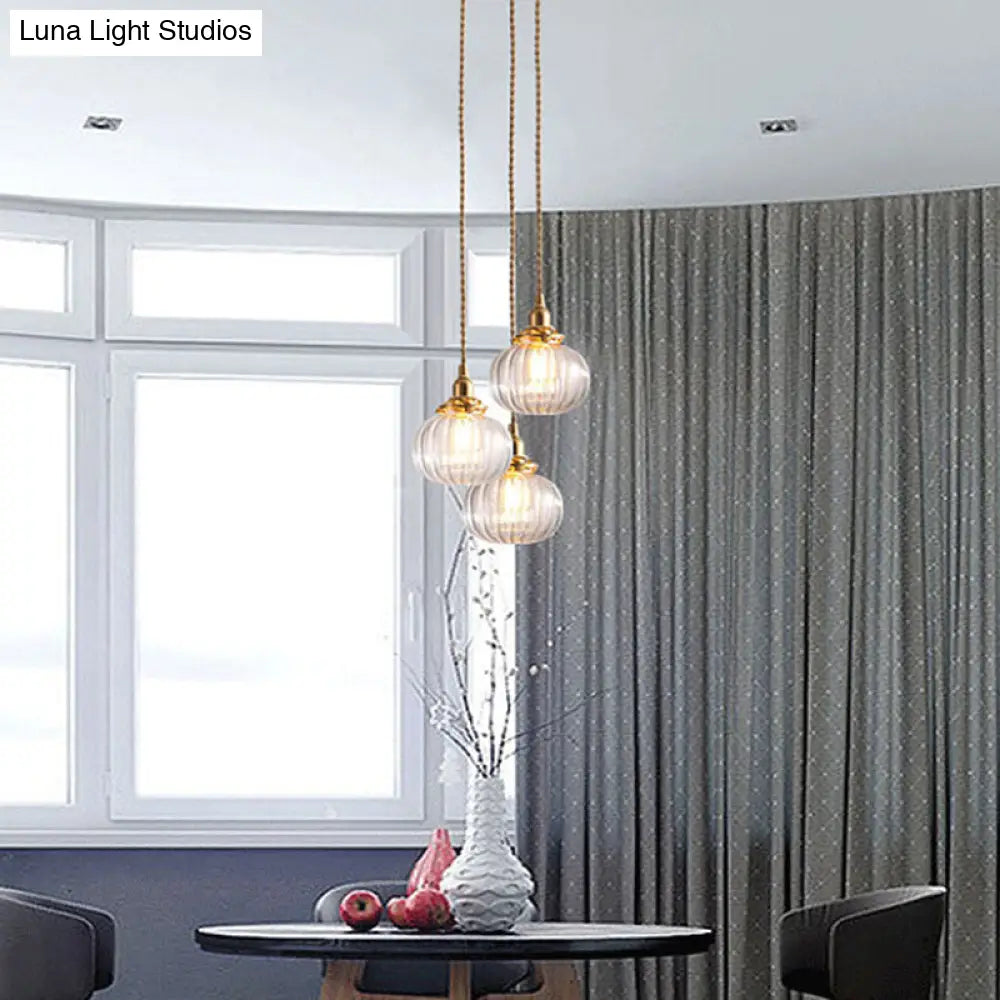 Contemporary Gold Hanging Pendant Light Fixture For Round Dining Rooms
