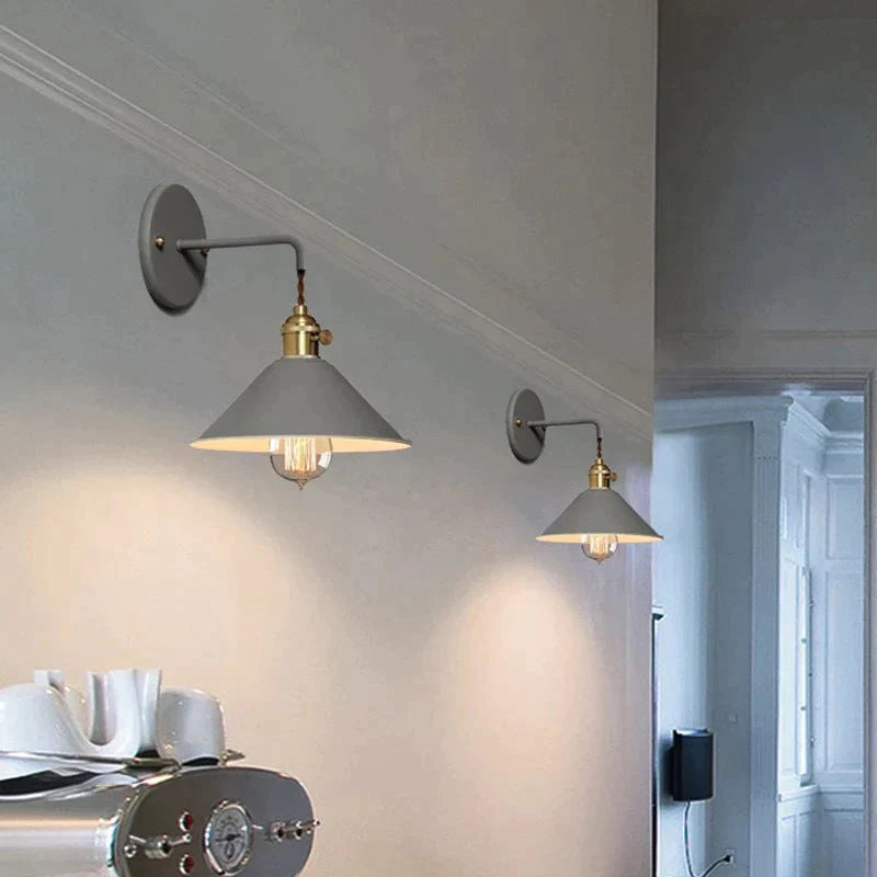 Copper Wall Lamp Nordic Macaron Color Childrens Room Bedside Creative Personality Lamps