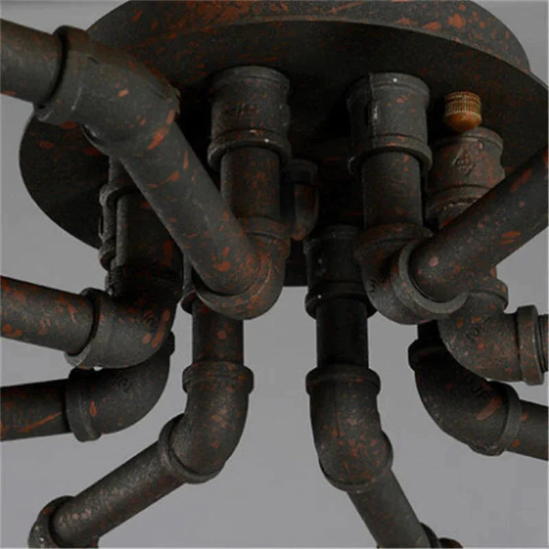 Earl – Amerikanischer Retro-Wasserpfeifen-Kronleuchter