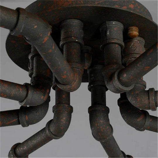 Earl – Amerikanischer Retro-Wasserpfeifen-Kronleuchter