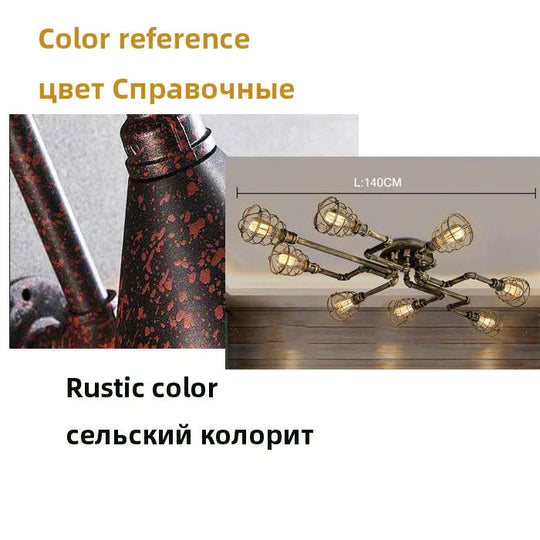 Earl – Amerikanischer Retro-Wasserpfeifen-Kronleuchter