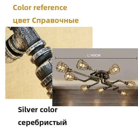 Earl – Amerikanischer Retro-Wasserpfeifen-Kronleuchter