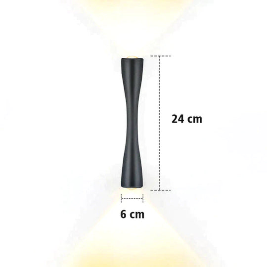 Elaine | Outdoor Waterproof Lamp Black 24cm / 9.4’’ / Warm White Outdoor Lighting