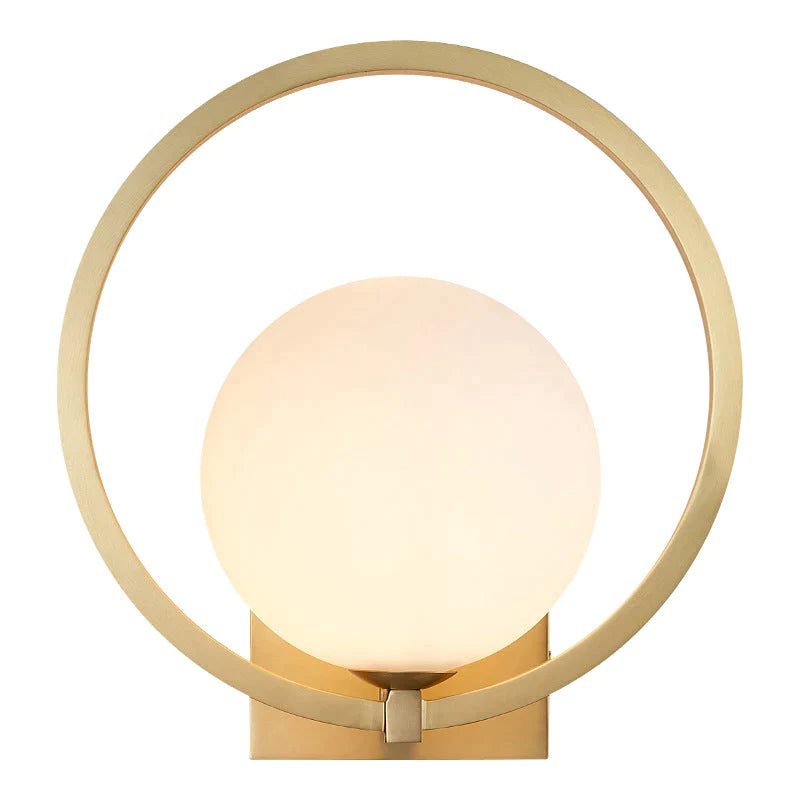 Full Copper Post-Modern Living Room Bedroom Bedside Light Luxury Bean Wall Lamp Tv Background