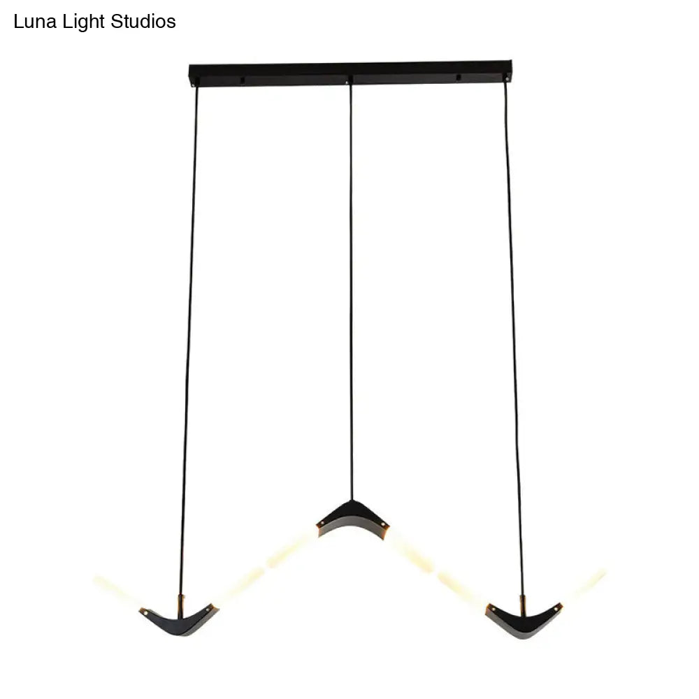 Gull-Shaped Cluster Pendant: Acrylic Decorative 3-Light Ceiling Light For Restaurants