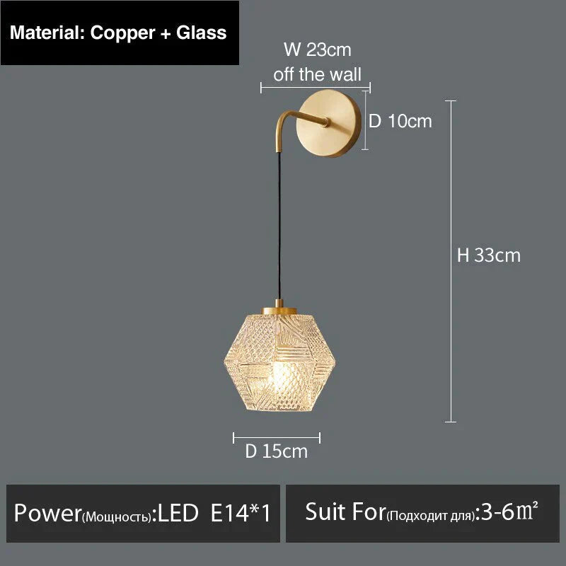 Haleh - Nordische postmoderne Luxus-LED-Wandleuchte