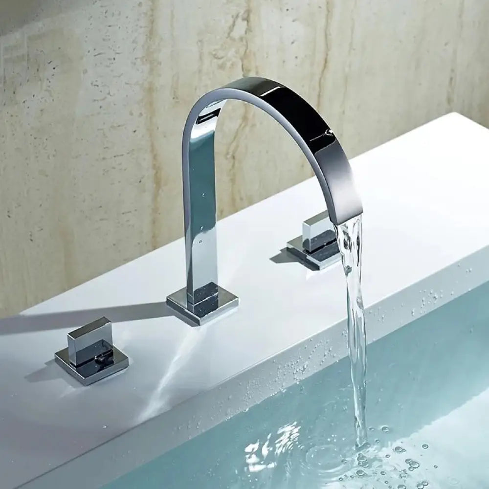 Hydrobliss - Modern Double Handle Bathroom Faucet