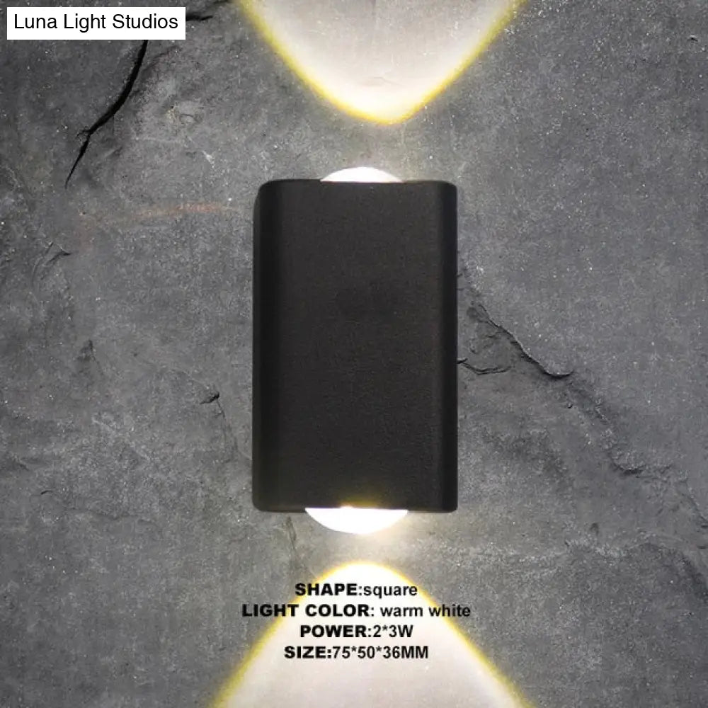 Indoor Lighting Led Wall Lamp Ip65 Waterproof & Outdoor Aluminum Light Surface Mounted Cube Garden