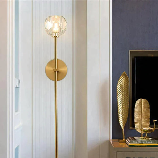 Ivy | Crystal Wall Lamp Single Long