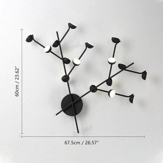 Josephine - Hängelampe Nordic Tree Branch Eisen Kunst Hängeleuchte