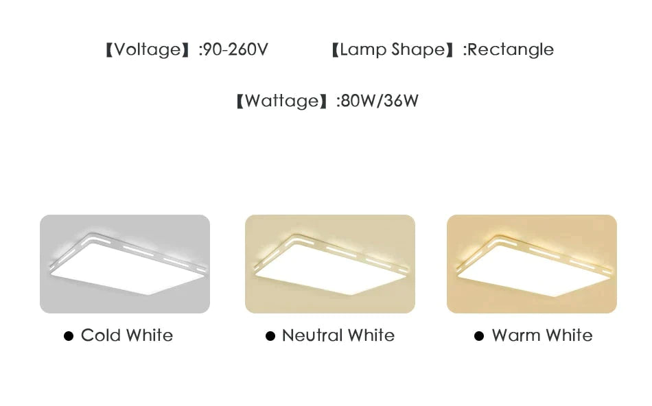 Leah -Modern Led Ceiling Light Lamp Lighting Fixture Surface Mount Flush Remote Control Dimmable