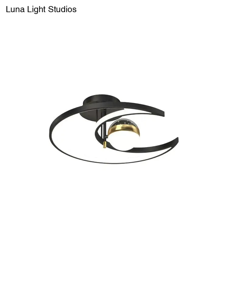 Light Luxury Romantic Starry Sky Bedroom Ceiling Lamp Moon LED Lamp Ceiling