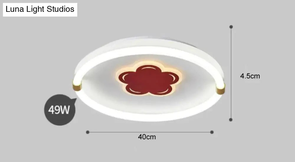 Lovely Creative Flower Room Led Ceiling Lamp
