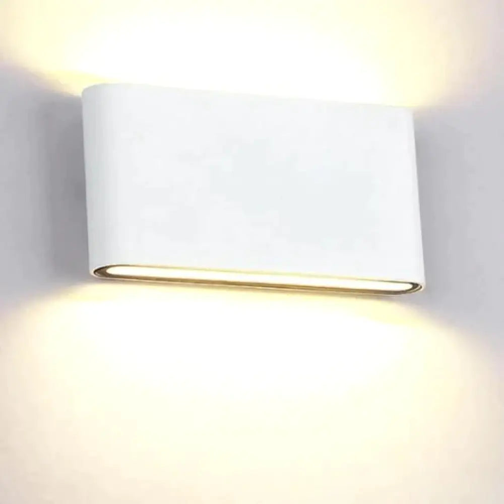 Luna | Outdoor Wall Light White / Small 12cm / 4.7’’ / Warm White (2700 3500K) Outdoor Lighting
