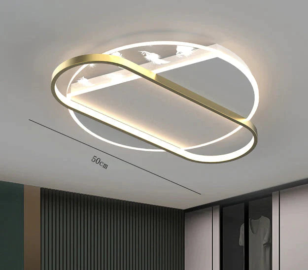 Luxus Feder Deckenleuchte Wohnzimmer Schlafzimmer Esszimmer Lampe Kreative Lampen