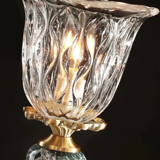 Luxuriöse Wandleuchte aus Kupfer im nordischen Stil für Schlafzimmer