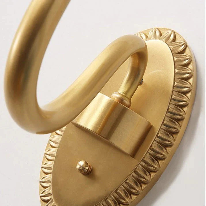 Luxuriöse Wandleuchte aus Kupfer im nordischen Stil für Schlafzimmer