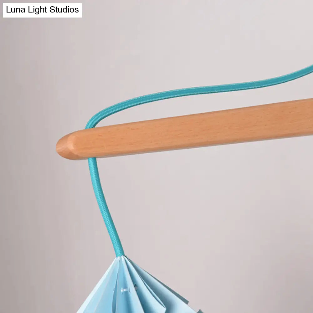 Macaron Wall Mounted Lamp With Domed Shade - Wood Backplate 1 Head White/Pink/Yellow/Blue/Green
