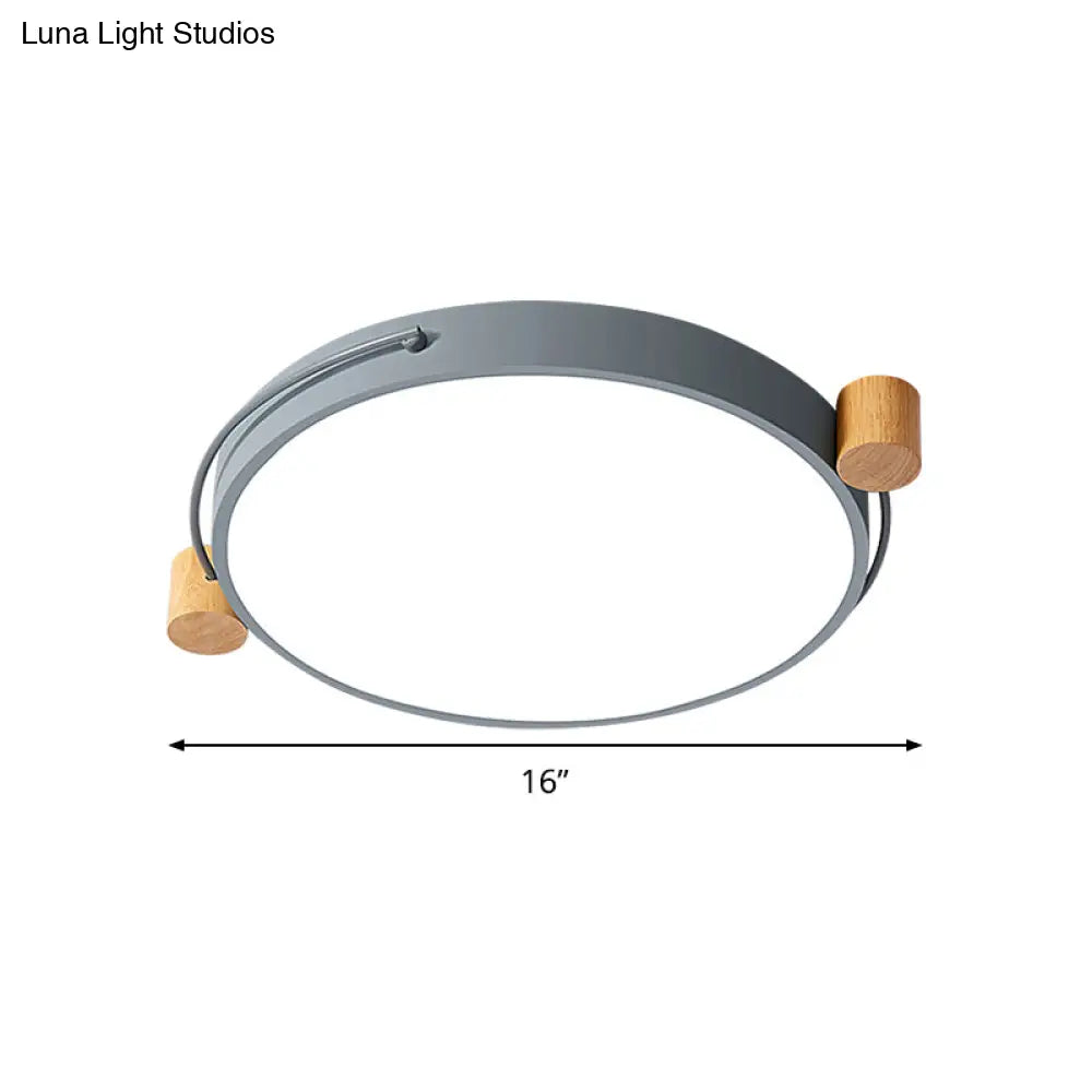 Minimalist Oval Led Ceiling Mount Light In 3 Colors Lengths - Perfect For Bedrooms!