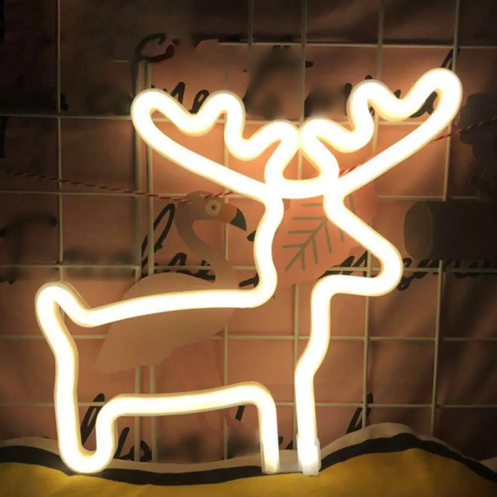 Minimalistic Usb Led Night Lamp With Plastic Animation Framework For Modern Wall Lighting White / F
