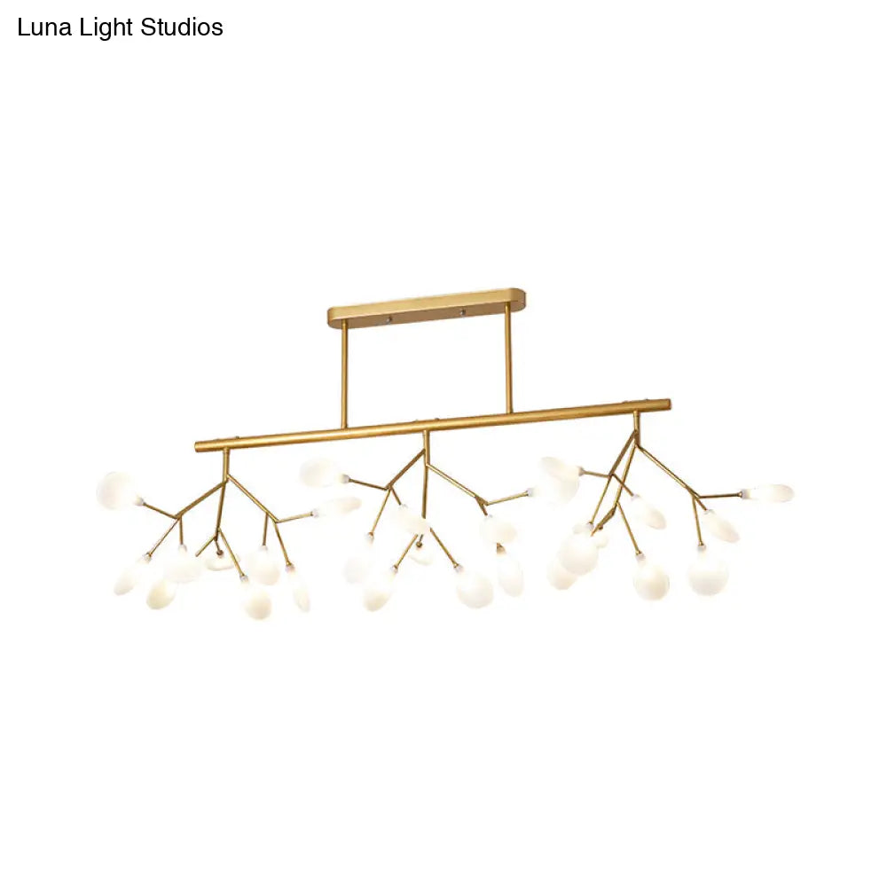 Modern Acrylic Led Pendant Light Fixture With 27 Heads For Living Room