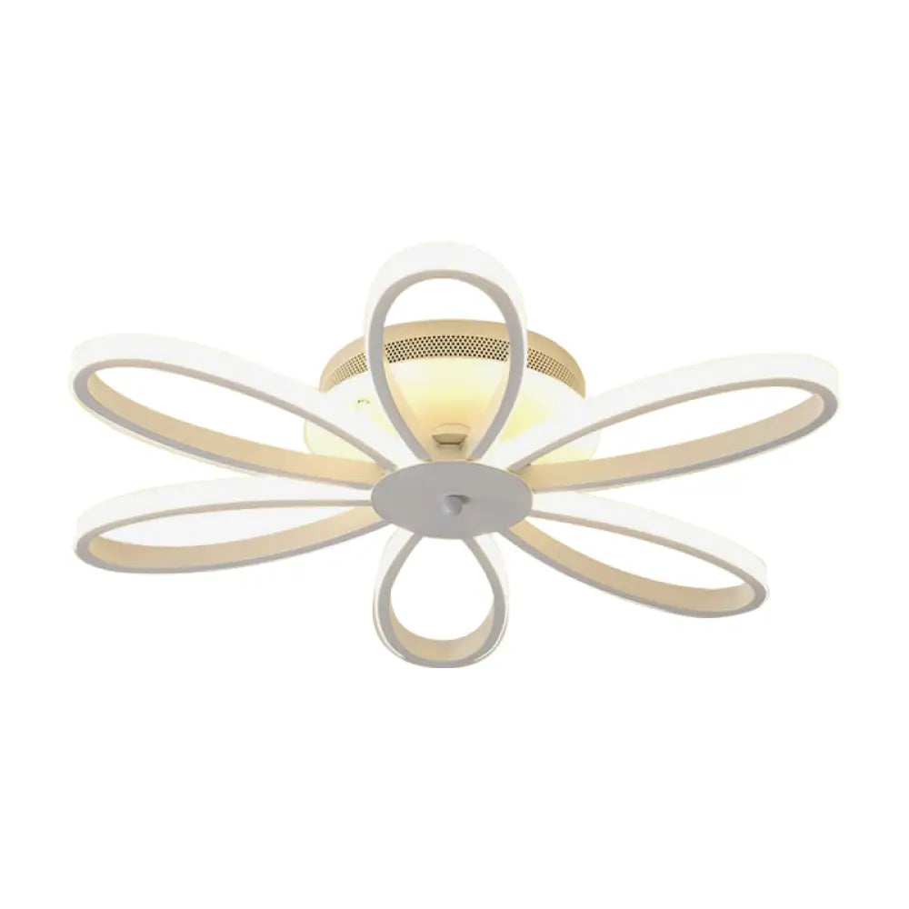 Modern Chrysanths Ceiling Led Light Fixture For Living Room In Warm Or White Sizes 23.5-41