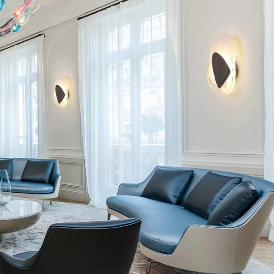 Moderne kreative minimalistische Glaswandlampe für Arbeitszimmer, Schlafzimmer, Nachttischbeleuchtung
