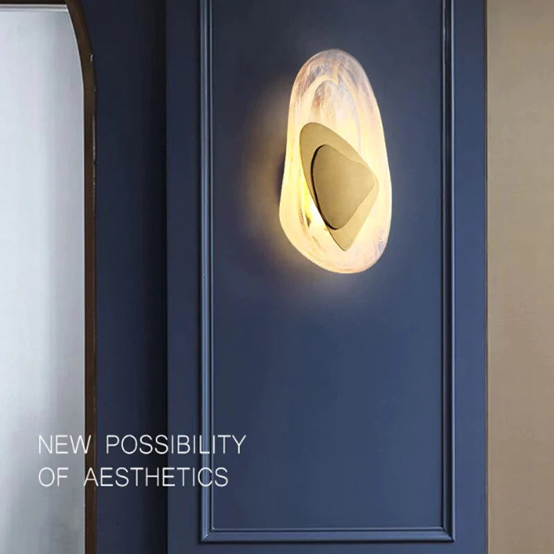 Moderne kreative minimalistische Glaswandlampe für Arbeitszimmer, Schlafzimmer, Nachttischbeleuchtung