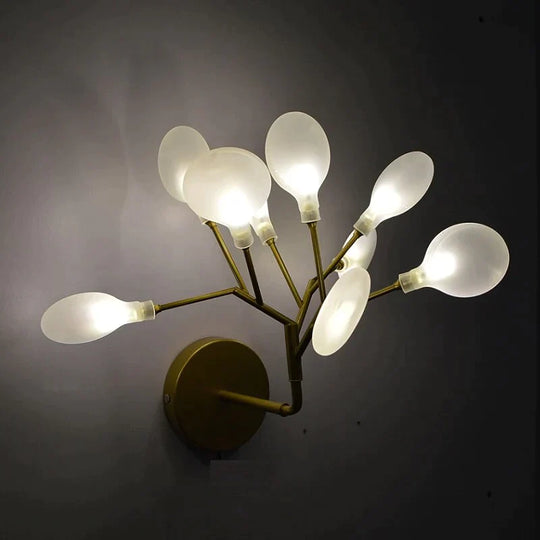 Modern firefly Tree Branch LED Wall Light for Bedroom Study Room Wall Light