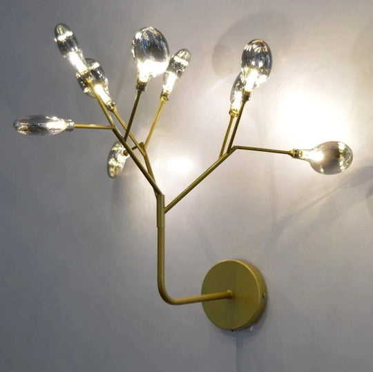 Modern Firefly Tree Branch Led Wall Light For Bedroom Study Room