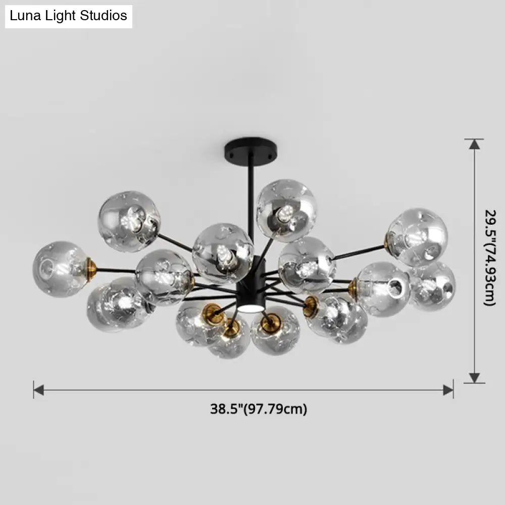 Modern Glass Bubble Chandelier Pendant Lights For Bedrooms