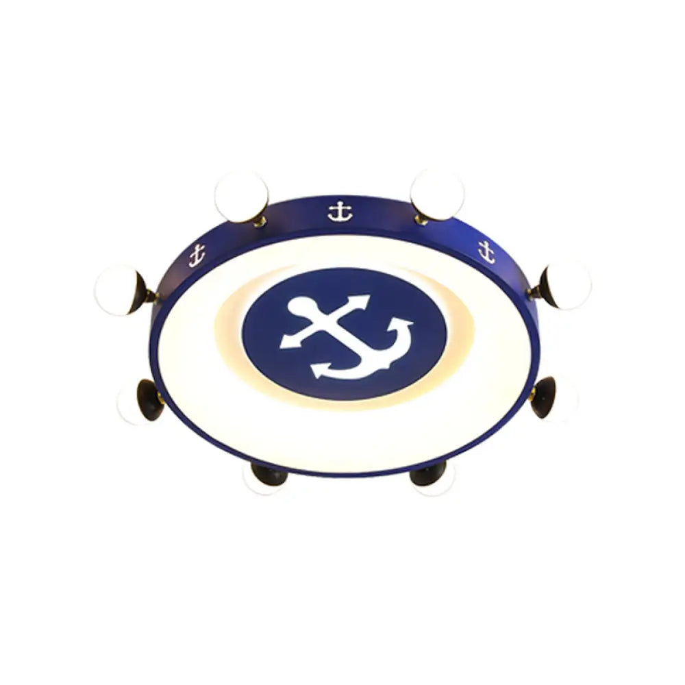 Modern Led Flush Mount Ceiling Light For Childrens Room - Circle Shape