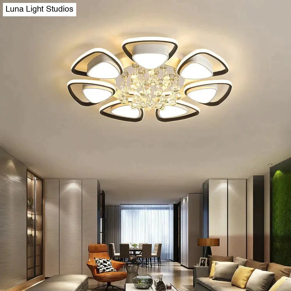 Modern Light Luxury High Grade Atmospheric Crystal Ceiling Lamp Ceiling