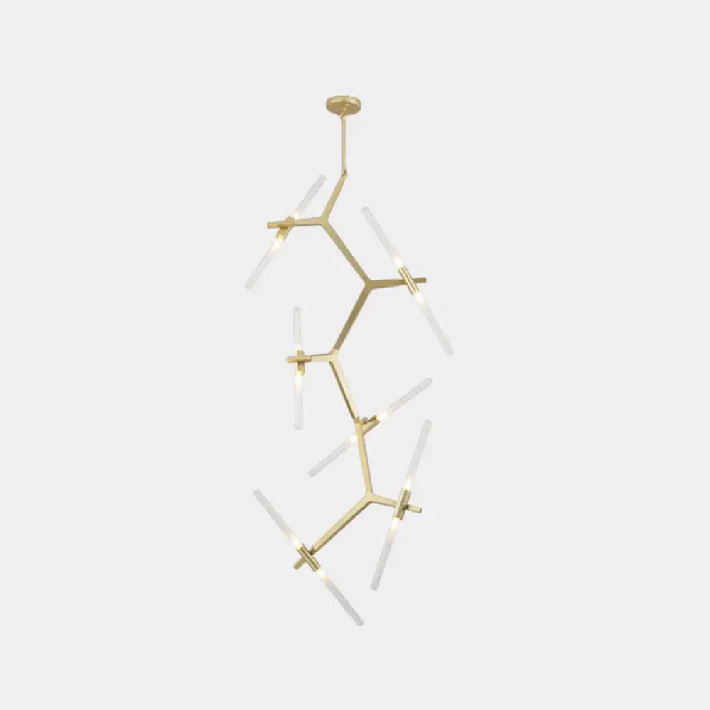 Post-Modern Metal Pendant Ceiling Light Fixture - Branches Design 12 / Gold