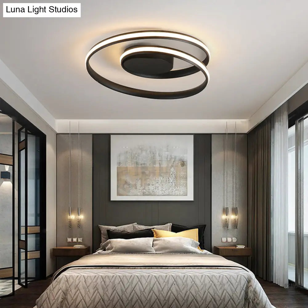 Modern Metal Led Circle Flush Mount Ceiling Light For Bedroom
Or
Sleek Bedroom - Design