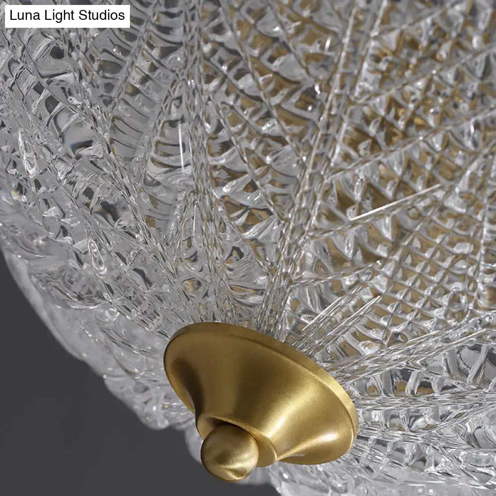 Modern Minimalist Home Living Room Full Copper Ceiling Lamp