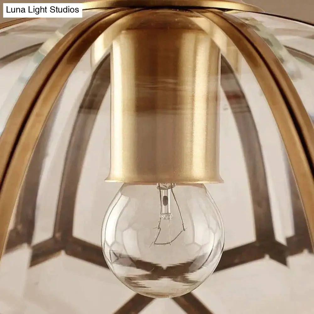 Modern Minimalist New Corridor Full Copper Ceiling