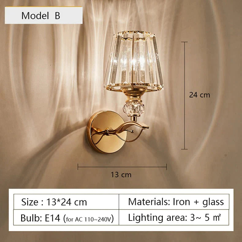 Moderne minimalistische Wandlampe mit Glasschirm für Nachttischbeleuchtung, Wohnzimmerbeleuchtung