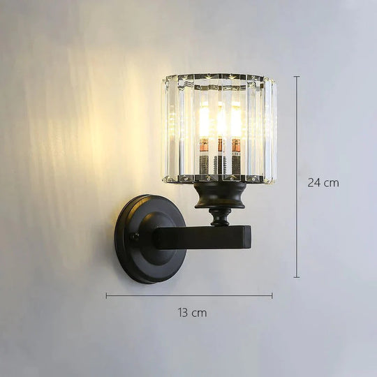 Moderne minimalistische Wandlampe mit Glasschirm für Nachttischbeleuchtung, Wohnzimmerbeleuchtung