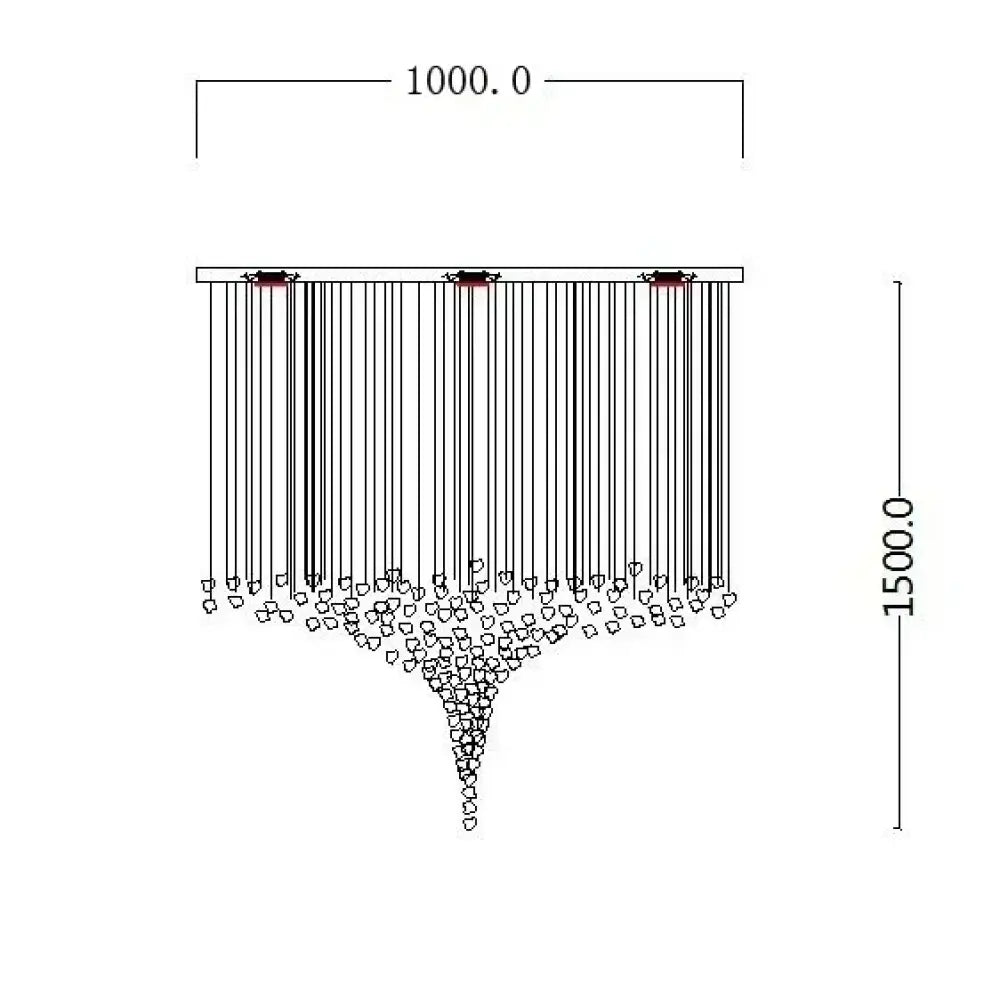 Modern Nordic Crystal Chandelier for Hotel Lobby Luxury Creative Design Ceiling Light with High-End Atmosphere