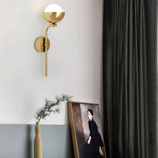 Moderne einfache Zimmer Korridor Wohnzimmer Kupfer Wandleuchte