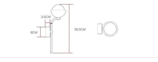 Moderne einfache Zimmer Korridor Wohnzimmer Kupfer Wandleuchte